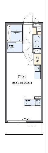 ミランダセレブⅡ(ワンルーム/2階)の間取り写真