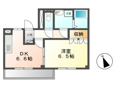 プロバァンス ヴィラ(1DK/3階)の間取り写真