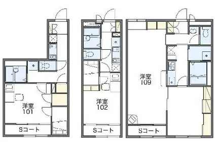 レオパレスヴィラ ノーバⅡ(1LDK/2階)の間取り写真
