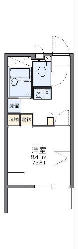 レオパレスメロディーベルイノⅡ(1K/3階)の間取り写真