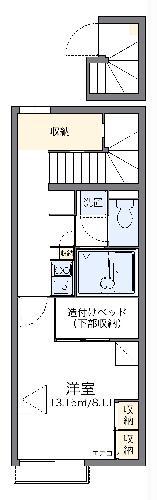 レオパレス日向坂(1K/2階)の間取り写真