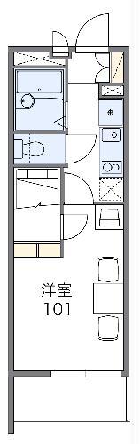 レオパレスナカダ(1K/3階)の間取り写真