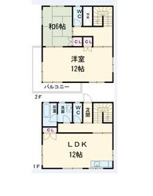 静岡鉄道静岡清水線 草薙駅(静岡鉄道) 徒歩75分 2階建 築38年(2LDK)の間取り写真