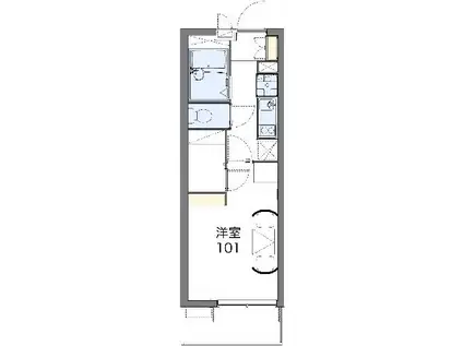 レオパレスディアコート大谷(1K/3階)の間取り写真