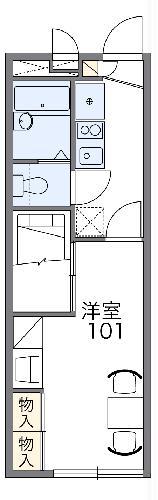 レオパレスターナー(1K/2階)の間取り写真