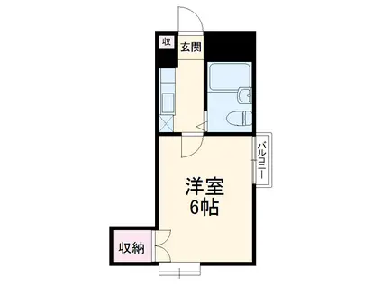 メゾン・ド・モネ(1K/1階)の間取り写真