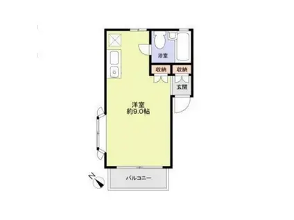 コスモス(ワンルーム/1階)の間取り写真