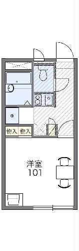 レオパレスMTK S(1K/2階)の間取り写真