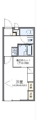 レオパレス菊(1K/1階)の間取り写真