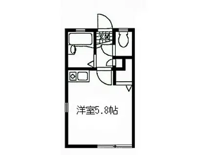 田無フォーエイト(ワンルーム/2階)の間取り写真