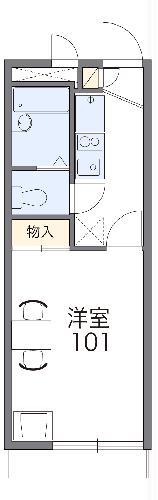 レオパレスリン(1K/2階)の間取り写真