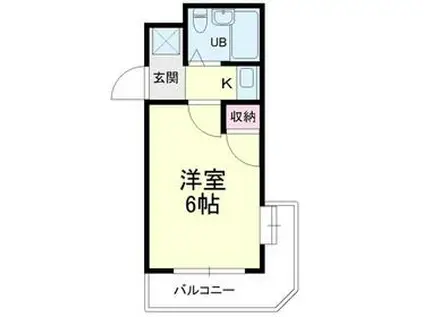 カレッジタウンウィング(1K/3階)の間取り写真