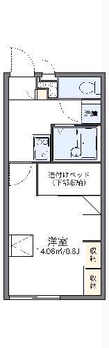 レオパレスコンドリーザ(1K/1階)の間取り写真