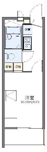 レオパレスサンハマチ(1K/3階)の間取り写真