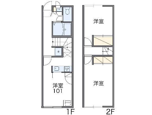 レオパレスマリーゴールド(2DK/1階)の間取り写真