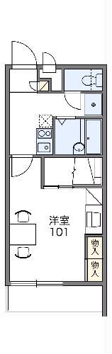 レオパレス明和(1K/2階)の間取り写真