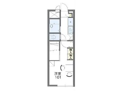 レオパレスエアポートビュー(1K/3階)の間取り写真