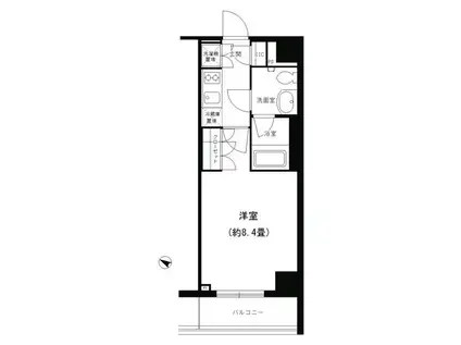 PORTO PARTIRE YOKOHA(1K/5階)の間取り写真