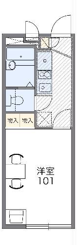 レオパレスマルサン(1K/2階)の間取り写真