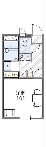 レオパレスラーク(1K/1階)の間取り写真