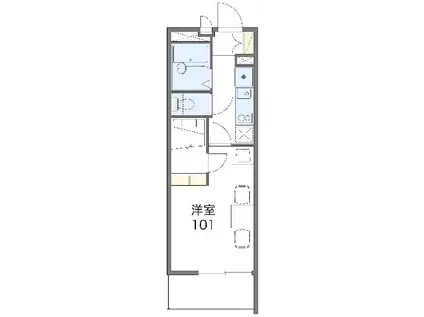 レオパレスアルテア日進(1K/2階)の間取り写真