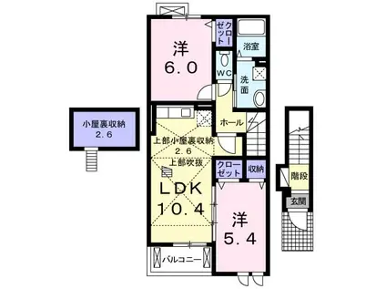 T.T.M.Ⅱ(2LDK/2階)の間取り写真