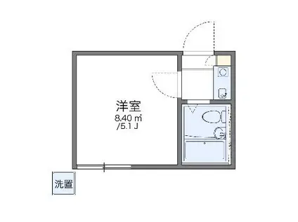 レオパレス大宮第1(1K/1階)の間取り写真