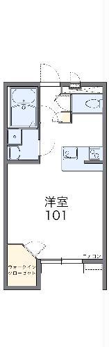 レオパレスフロール(1K/3階)の間取り写真