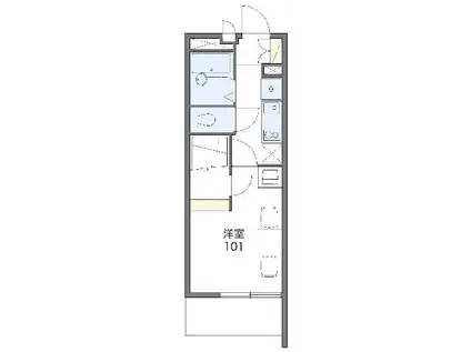 レオパレスSKY(1K/3階)の間取り写真