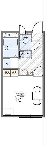 レオパレスAI(1K/3階)の間取り写真