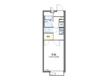 レオパレス黎(1K/2階)の間取り写真