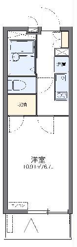 レオパレスタラセア(1K/3階)の間取り写真