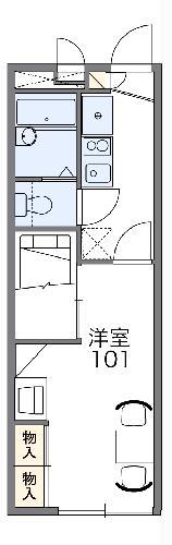レオパレス大将ヶ根(1K/2階)の間取り写真