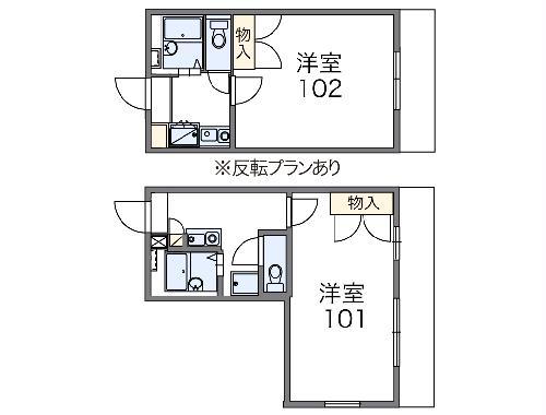 レオパレスSUNNY VILLAGE(1K/3階)の間取り写真