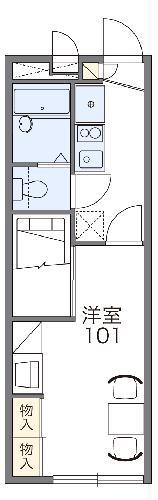 レオパレスヴィヴァルディ(1K/2階)の間取り写真