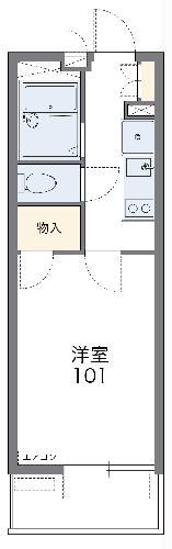 レオパレス HEIAN(1K/3階)の間取り写真