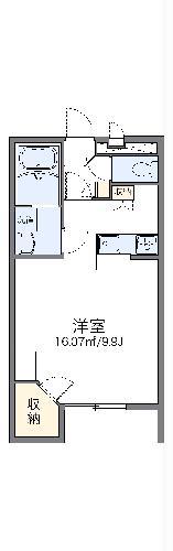 レオパレスメルベーユ廣 大川(1K/2階)の間取り写真