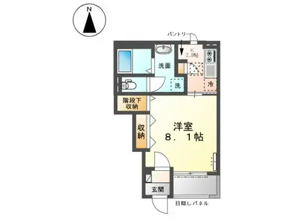 MERCI (1K/1階)の間取り写真