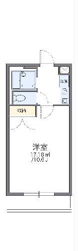 レオパレスアスカ(1K/2階)の間取り写真