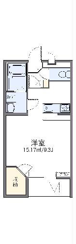 レオネクスト大安2(1K/1階)の間取り写真