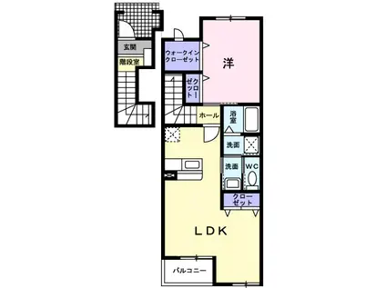 サンリットガーデンⅡ(1LDK/2階)の間取り写真