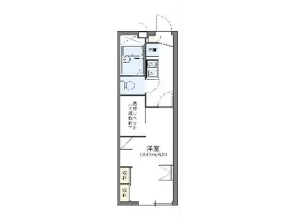 レオパレスキャロット(1K/2階)の間取り写真