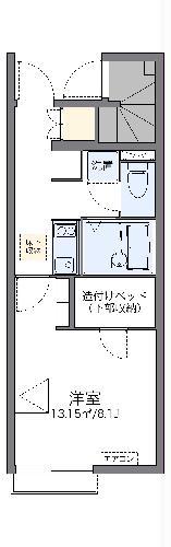 レオネクスト白梅(1K/1階)の間取り写真
