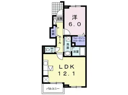 スターポップ M Ⅱ(1LDK/1階)の間取り写真