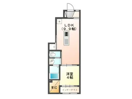 メゾン グレシア(1LDK/1階)の間取り写真