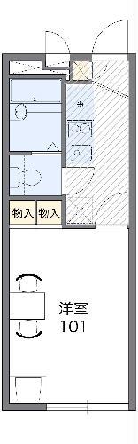 レオパレス109SⅡ(1K/2階)の間取り写真
