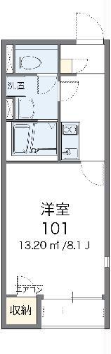 レオネクスト己新田(1K/2階)の間取り写真