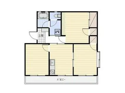 サンフラワーⅢ(3DK/4階)の間取り写真