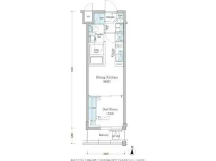 アーバネックス深川住吉(1DK/7階)の間取り写真