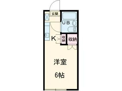 レジナムンディ(ワンルーム/2階)の間取り写真